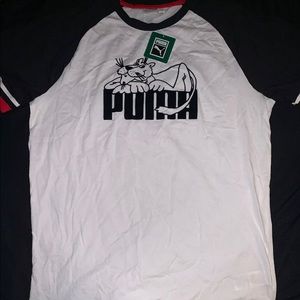 NWT Puma Super Tee White 808 Cool CatPinkExclusive
